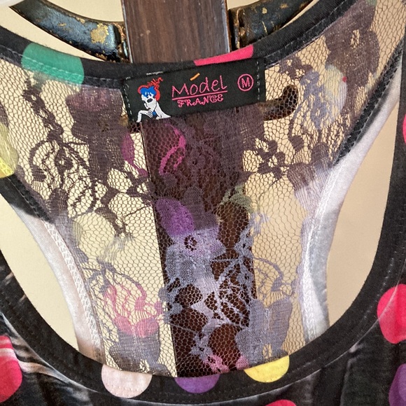 Fun summer Sleeveless Tunic top, size Medium - Picture 4 of 7